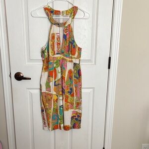 Trina Turk Multicolor Halter Dress